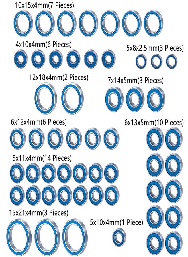 RCLIONS 1set/55pcs RC Car Bearing Kit Front&Rear Axle Carrier Kit for TRX6 1/10th RC Crawler Car Upgrades - Image 2